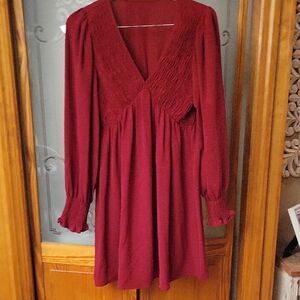 Burgundy Women's Dress Worn Twice